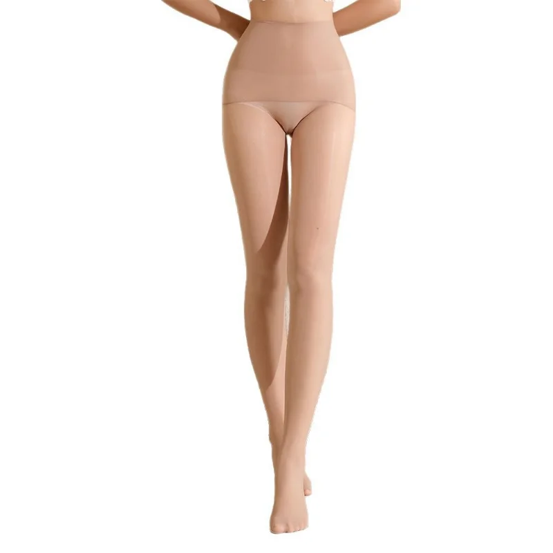 Sexy Damenstrümpfe, hohe Taille, nahtlos, Öl, glänzend, glänzend, Strumpfhosen, Sommer, dünn, ultraelastisch, seidig, transparent