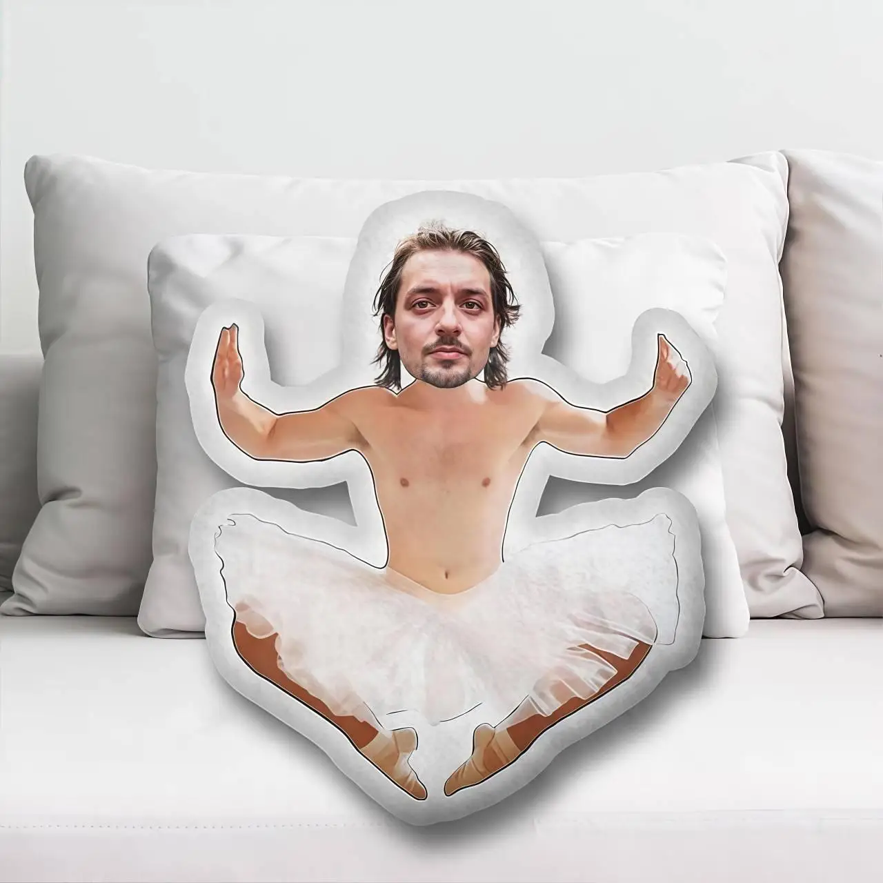 Ballet dance enthusiasts can customize face pillows for portrait pillows, perfect gifts and unique souvenirs for family, friends