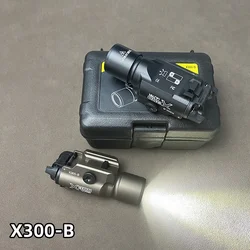 Tactical SF X300B X300-B Metal Flashlight X300 Scout Light White LED Hunting Weapon Light Fit 20mm Picatinny Rail