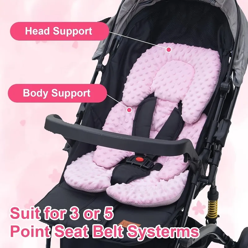 Baby Stroller Seat Cushion Infant Double-sided Cart Seat Pad 2025 New Thick Warm Cushion Universal Baby Stroller Accessories