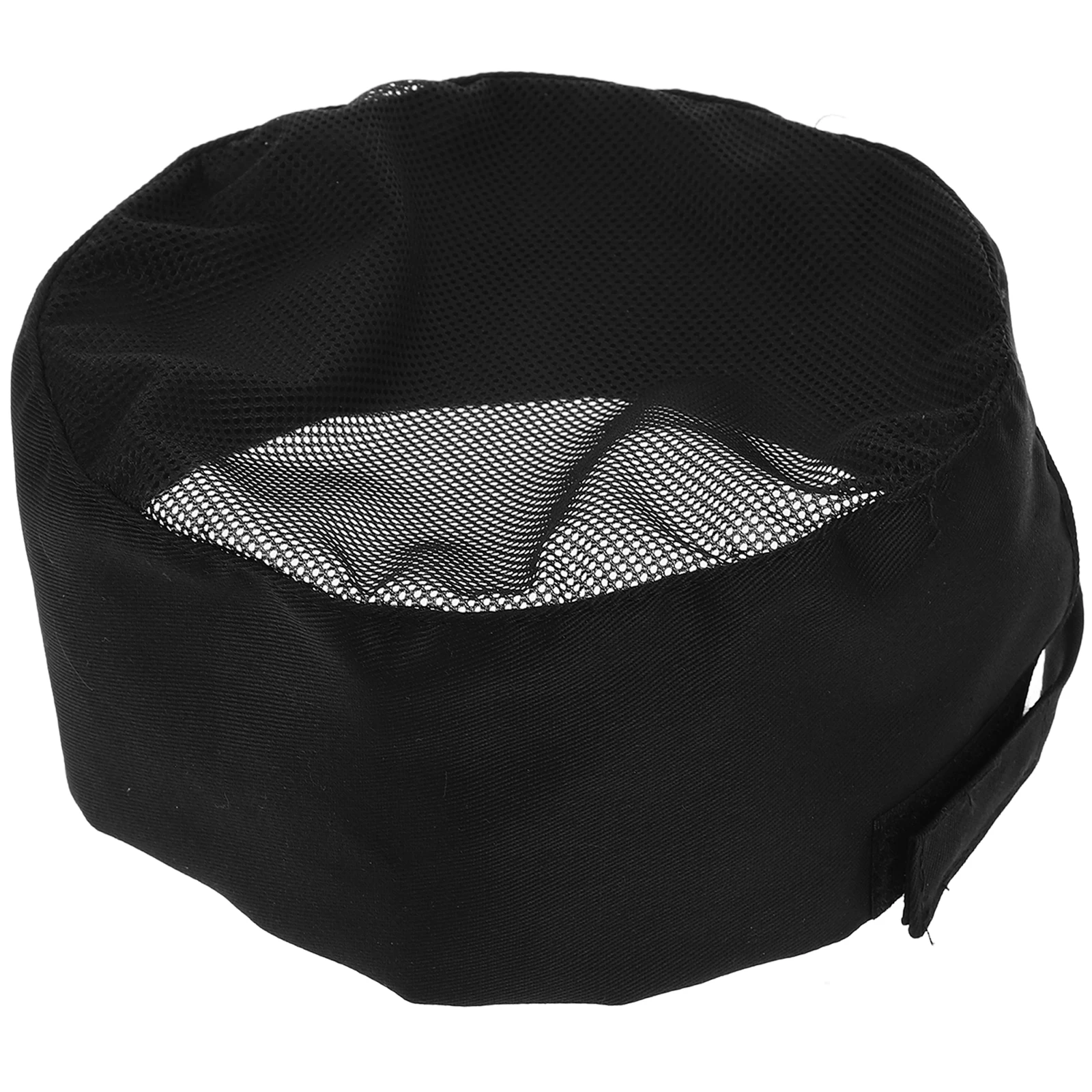 

4 Pcs Chef Hat Black Scrub Cap Work Polyester Cotton Adult Mesh Top Kitchen Restaurant Hotel Service Workers Hats Cooking Caps
