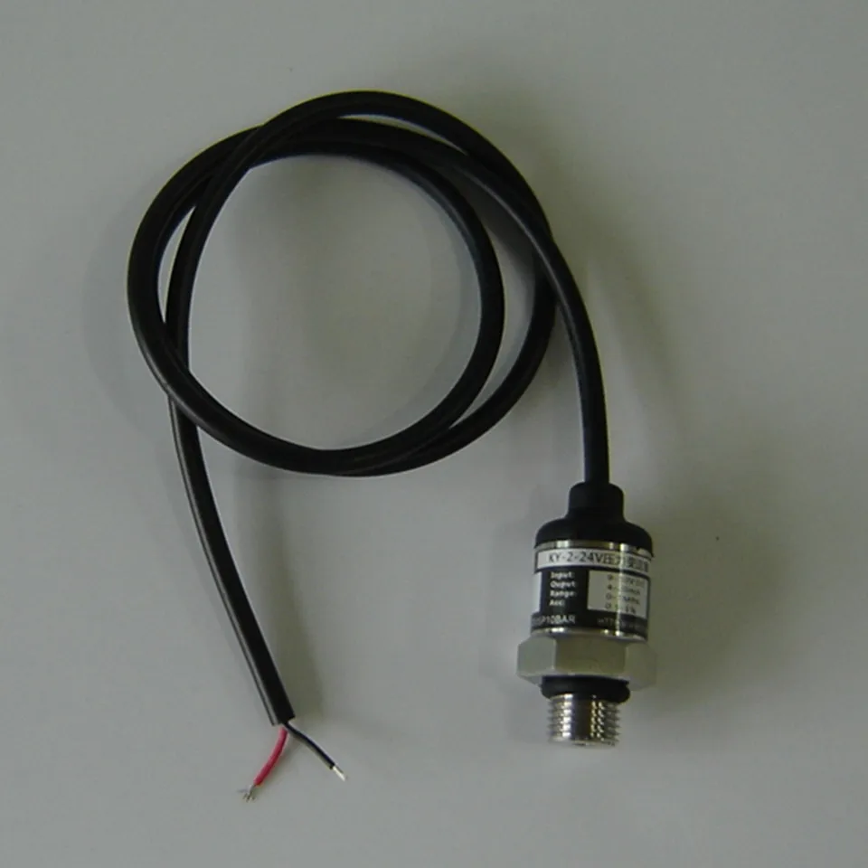 Stainless steel lead 4-20mA pressure sensor 0-1MPa pressure transmitter range 10Ba
