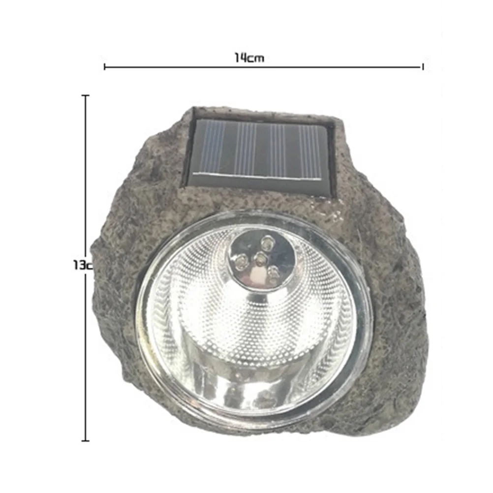 

Solar Powered Resin Stone Spot Light Decorative Led Landscape Lamp Garden Yard Solar Lawn Light Waterproof Outdoor Energy
