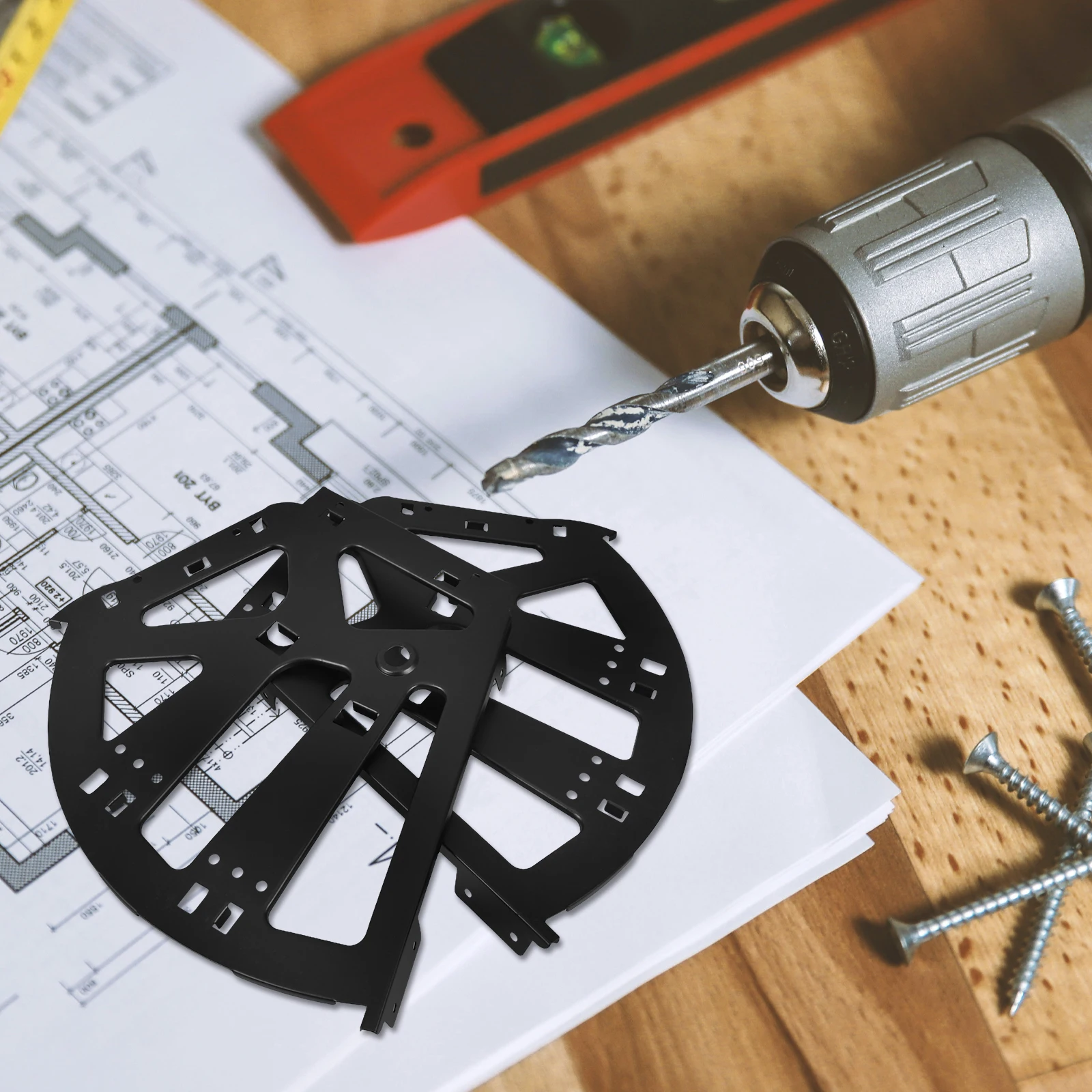 

2pcs Black Single Layer Flip Shoe Cabinet Hardware Concealed Metal Parts Smooth Operation Shoe Rack Hinges Heavy Duty Drawer