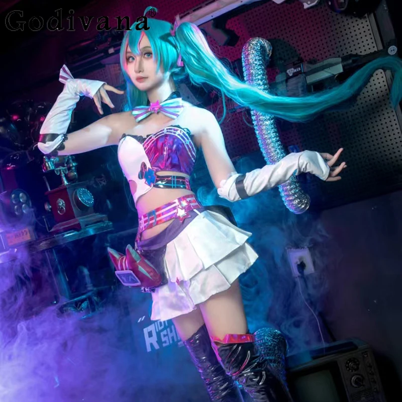 

Women Uniform Cos Suit Halloween Carnival Cosplay Costume Skirt Set Female Two Dimensional Animation Skirt Outfits