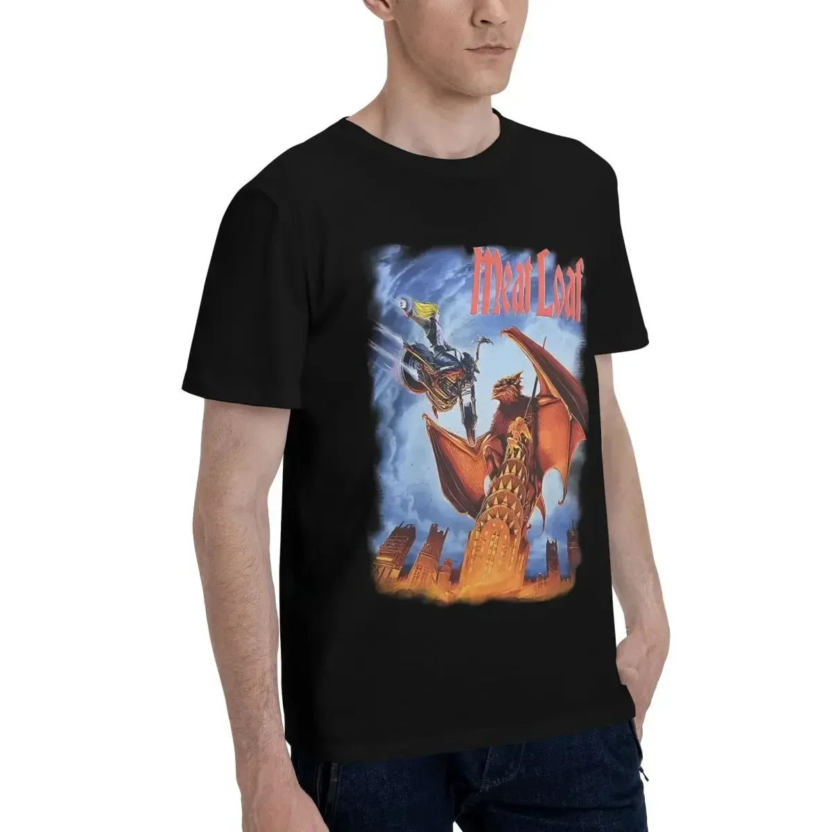 Meatloaf Everything Louder Than Everything Else Tour Rock 100% Cotton Casual Breathable Confortable Cute Men's T-Shirts Men