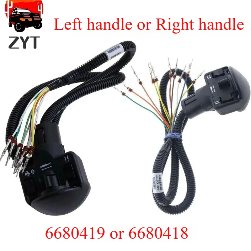 Right Left Auxiliary Four Switch Handle 6680419 6680418 For Bobcat 751 753 763 773 S130 S150 S160 S175 T140 T180 T190 T200 T250