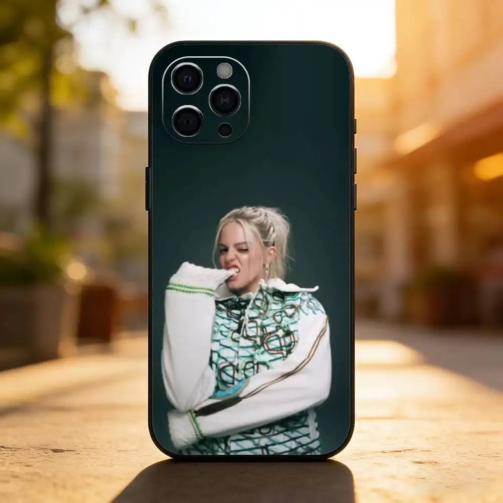 American Hot Singer R-renee Rapp Custodia per telefono in silicone nero morbido per IPhone 17,16,15,14,13,12,11, XS, Plus Pro Max