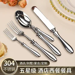 304 stainless steel knives, forks, gourd handles, high-end steakhouses, western knives, , spoons, restaurants, hotel tableware