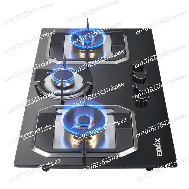 Hot sale fashion attractive design recessed stove combination gas hob 3 burners built in gas stove kitchen gas cooktops