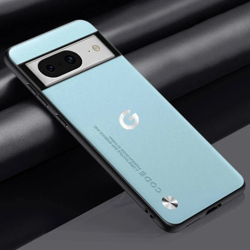 Luxus Business Original Kevlar Leder LOGO Matte Handyhülle für Google Pixel 11 ProXL 10A 9A 8 PU+TPU stoßfeste Schutzhülle