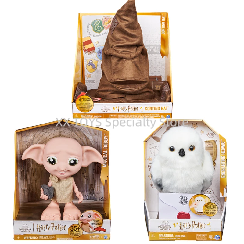 

Wizarding World Harry Potter Enchanting Hedwig Interactive Owl Magical Dobby Elf Doll Talking Sorting Hat Kids Role Play Toys