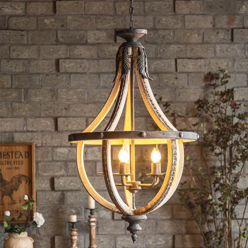 

Industrial style personalized fashion cafe B & B white multi-head decorative chandelier shooting props ambient lighting