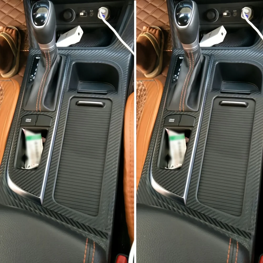 

For HYUNDAI Sonata 9 2015-2017 Interior Central Control Panel Door Handle 5D Carbon Fiber Stickers Decals Car styling Accessorie