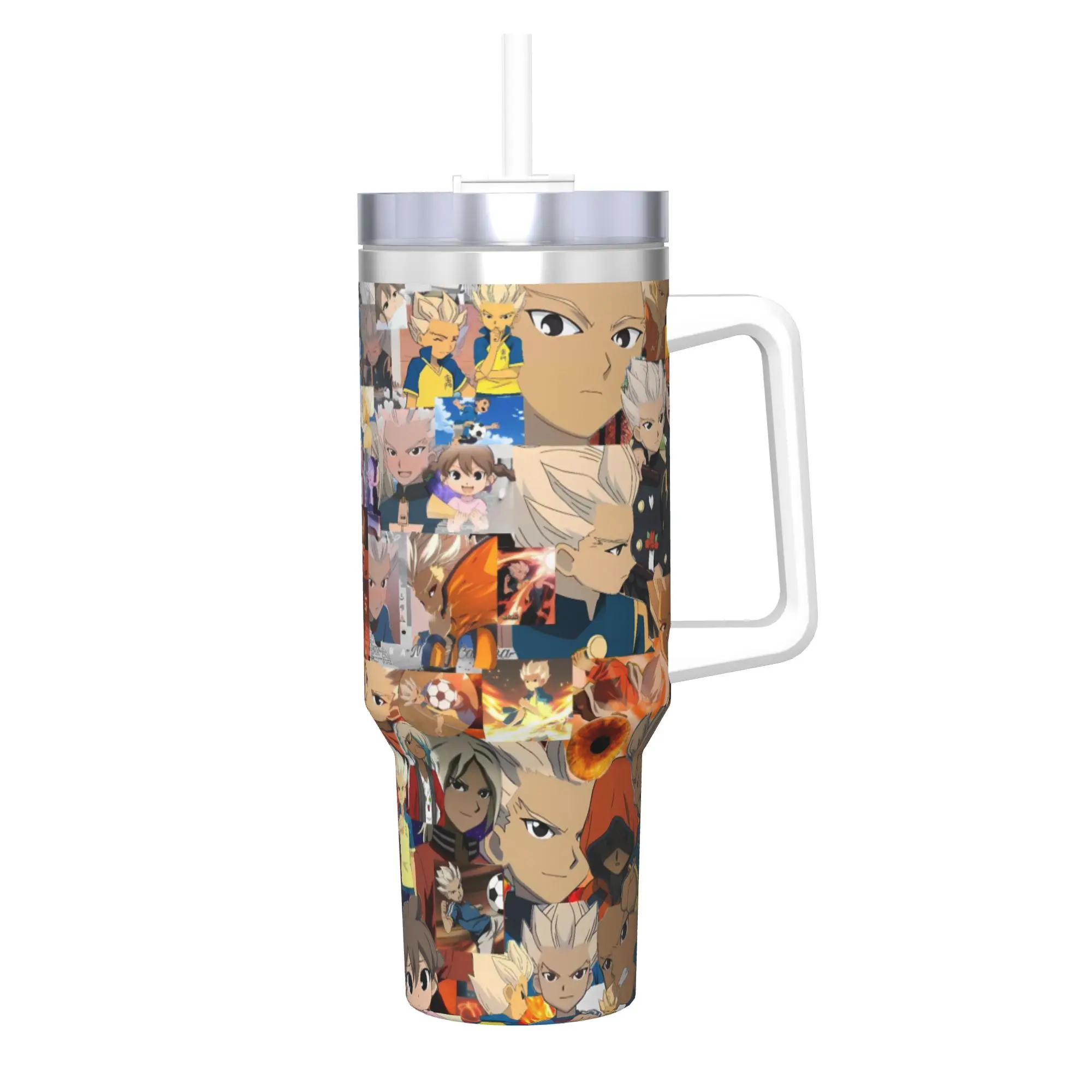 Stainless Steel Tumbler Anime Axel Blaze Inazuma Eleven Thermal Cups  Insulated Cold Drink Car Mugs Beach Graphic Water Bottle