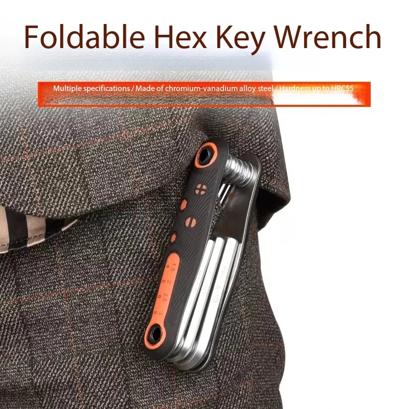 Metric Imperial Folding Hexagon Wrench Set Plum Blossom Screwdriver Universal Tool Kit for Home Auto Repair