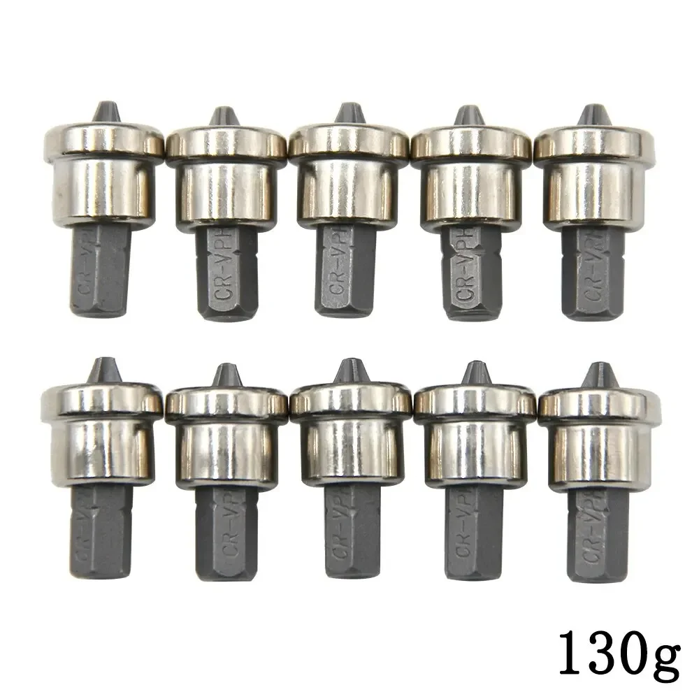 10pcs PH2 Drywall Screwdriver Bits Short Depth Stop Plasterboard 25mm Shank Stop Screws Woodworking Gypsum Board Locator