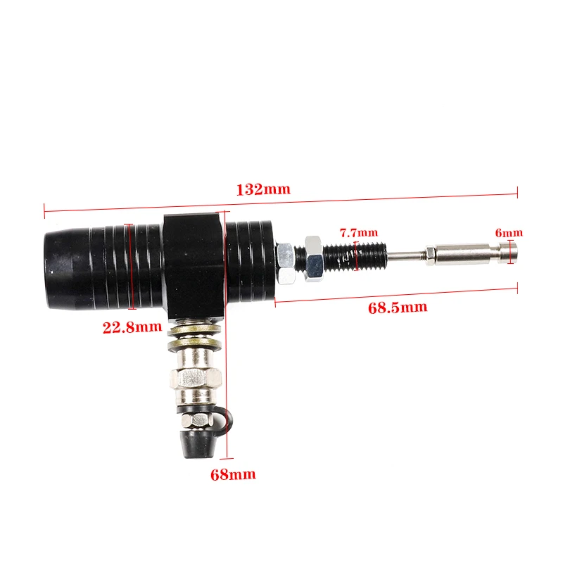 M10x1.25mm CNC Aluminum Motorcycle Hydraulic Clutch Master Cylinder Rod Brake Pump 12.7mm Piston For Motocross Dir Bike Motos