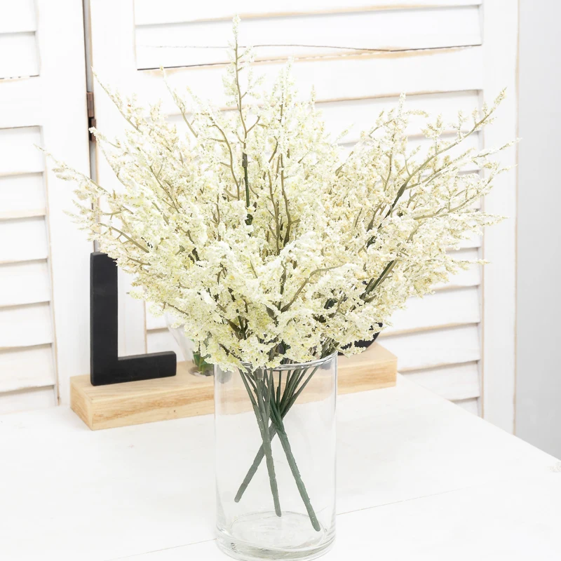 Artificial Flowers Rime Grass Bouquet Christmas DIY Simulation Flower Arrangement Home Room Decoration Indoor Coffee Wedding