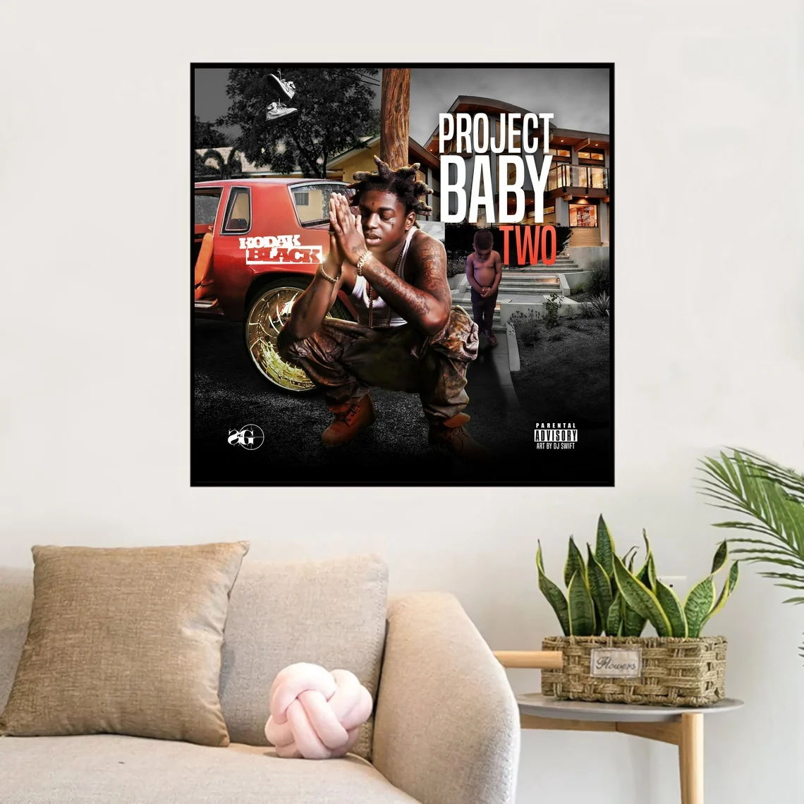 Kodak Black Project Baby 2 All Grown Up Music Album Poster Canvas Art Print Home Decor Wall Painting ( No Frame )