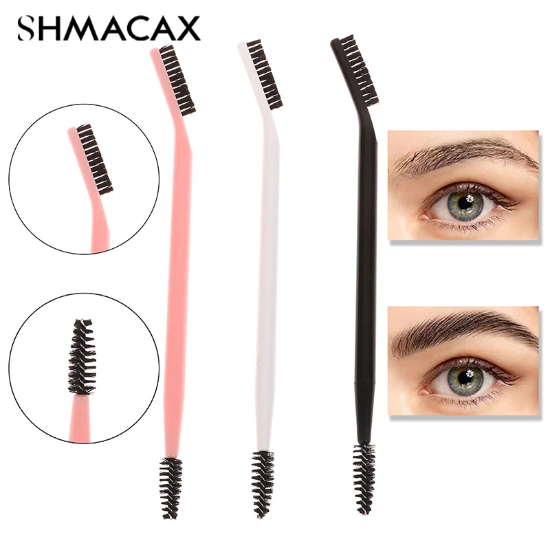 Double Headed Eyebrow Brush Eyelash Comb Eyebrow Eyelash Shaper Eye Brow Brush For Grooming Brows Reusable Makeup Tool