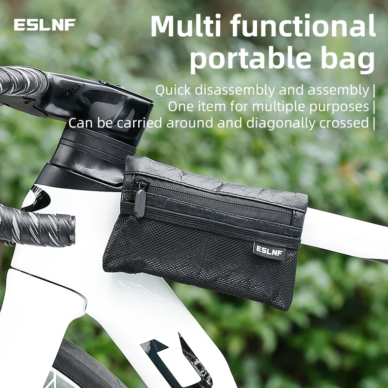 ESLNF Multi-functional Bicycle Bag Rainproof It Can Be Transformed Into A Handbag Mini Cycling Front Bag Outdoor Portable Bag