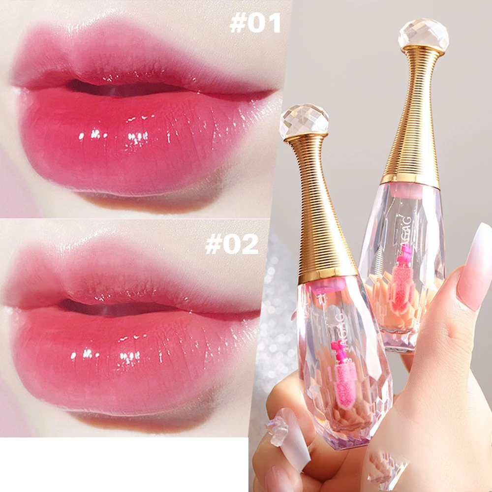 

Korean Transparent Color Changing Lip Gloss Crystal Temperature Change Lipstick Moisturizing Lasting WaterProof Makeup for Women