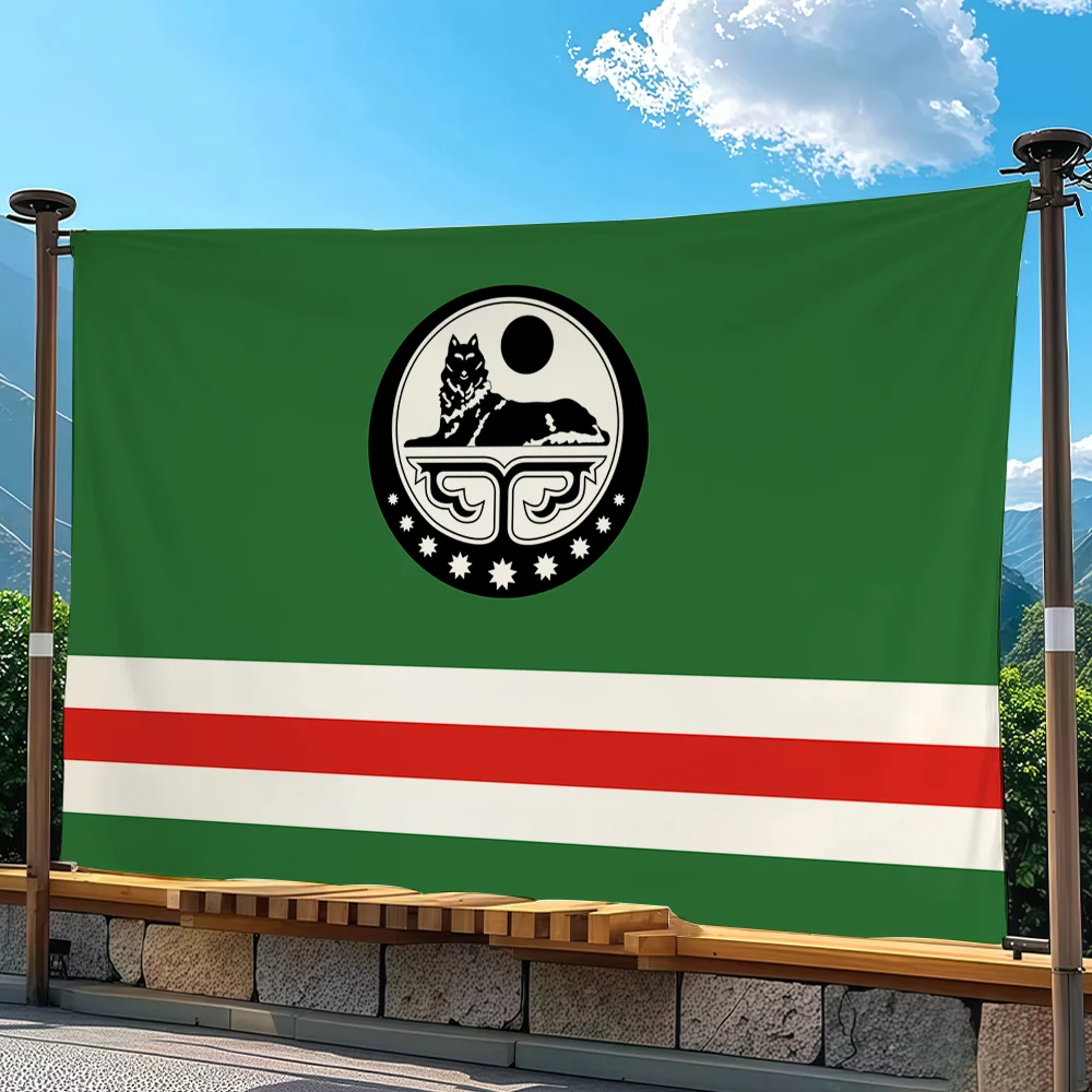 Nation C-Chechen Republic of Ichkeria flag Advertising Banner for Camping Decoration Outdoor & Garage Wall Hanging Decorations