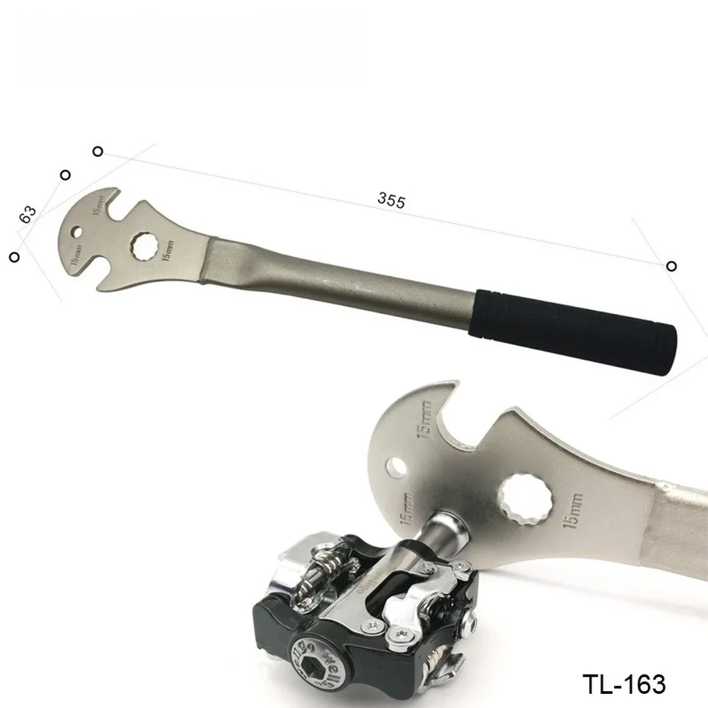 

Педальный ключ с ножным приводом 15 мм из легированной стали с удлиненной рукояткой для обслуживания шоссейных и горных велосипедов, инструмент YC-163