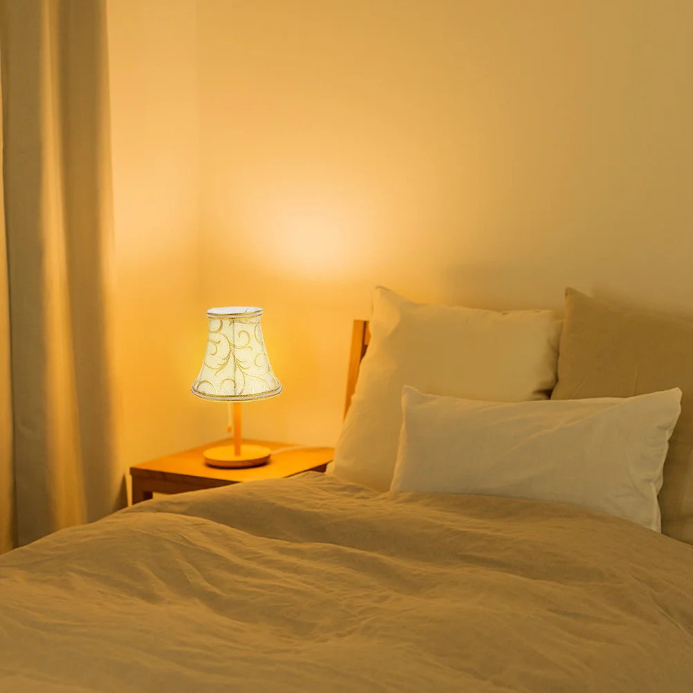 

2pcs Cloth Lampshade For Table Lamp Floor Light Nordic Dust Proof Cover Decorative Lighting Accessory Home Bedroom Warm