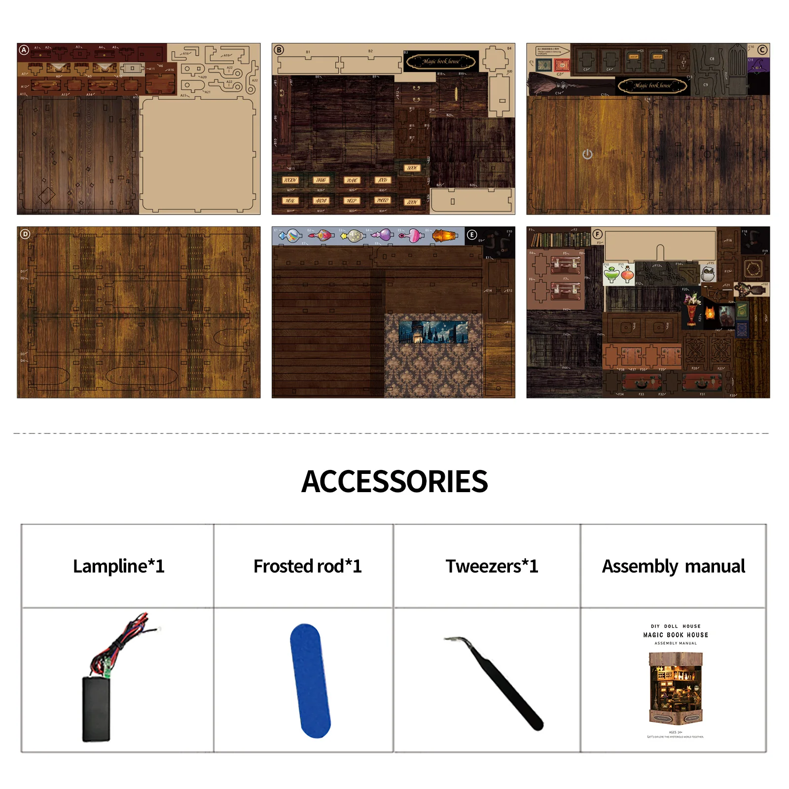 مجموعة منزل مصغر DIY ثلاثية الأبعاد لبيت الدمى، مشروع إبداعي، نموذج مشهد واقعي، ديكور منزلي، هدية للبالغين #6