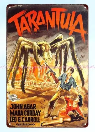 1955 Tarantula horror movie poster thriller metal tin sign modern art prints