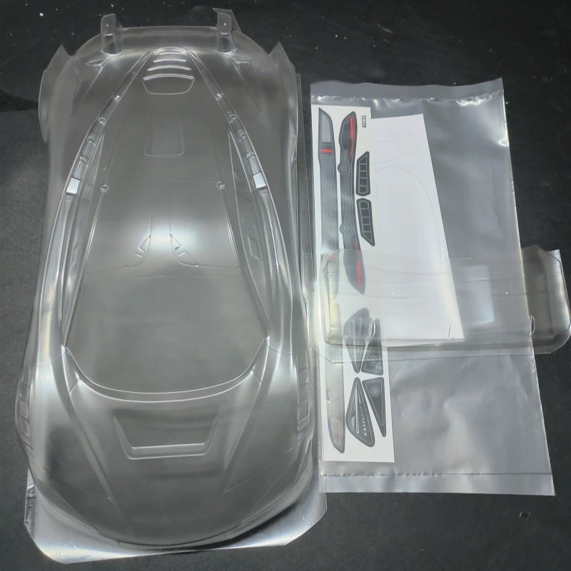 TC720-Coque de carrosserie transparente pour voiture RC de route et modelmicrophone arrière, pour pan rc de 1/12mm, 720 pouces, 208