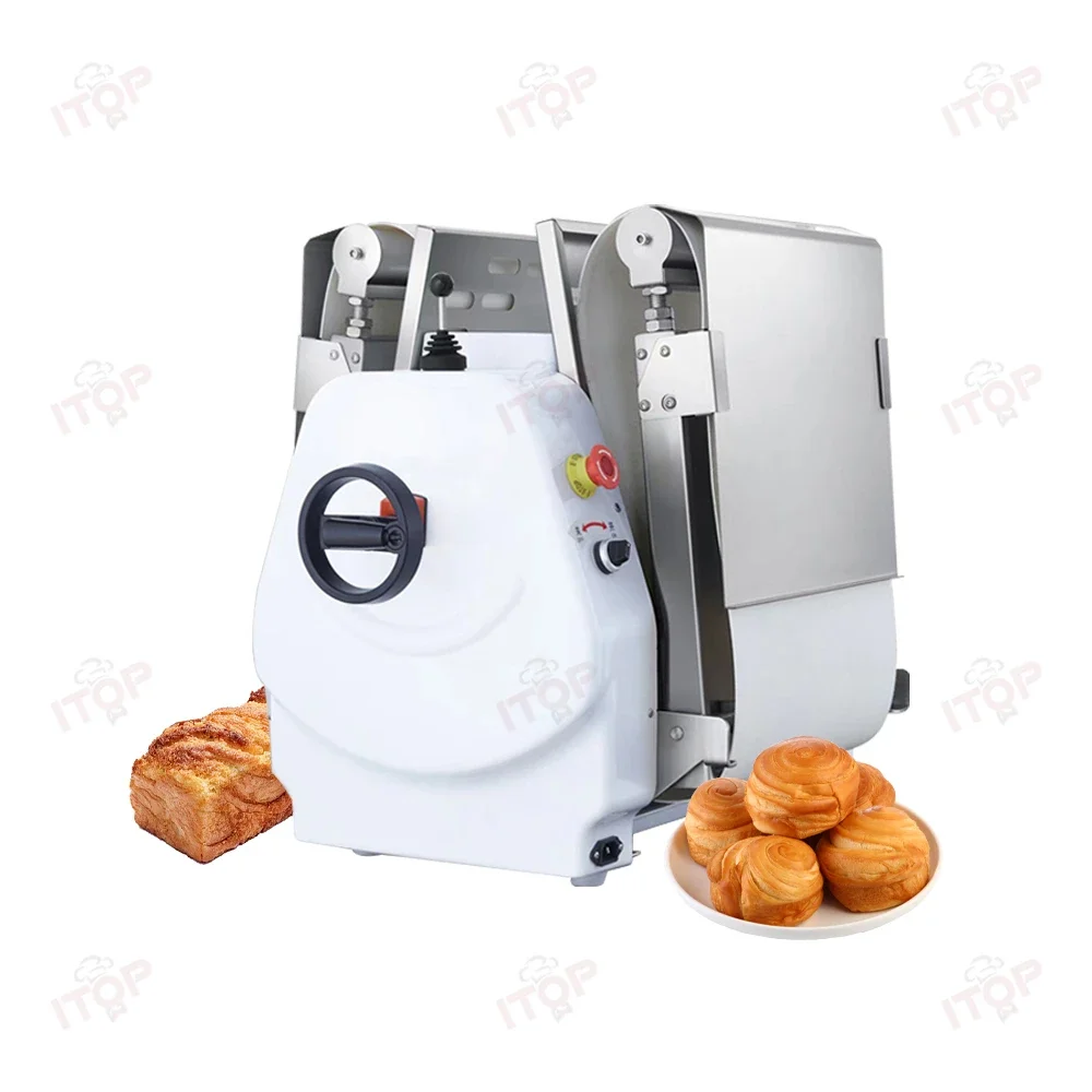 Gold Seller Electric Compact Countertop Mini Small Roll Tabletop Dough Sheeter Machine Bench Top Benchtop Potable Dough Pastry S
