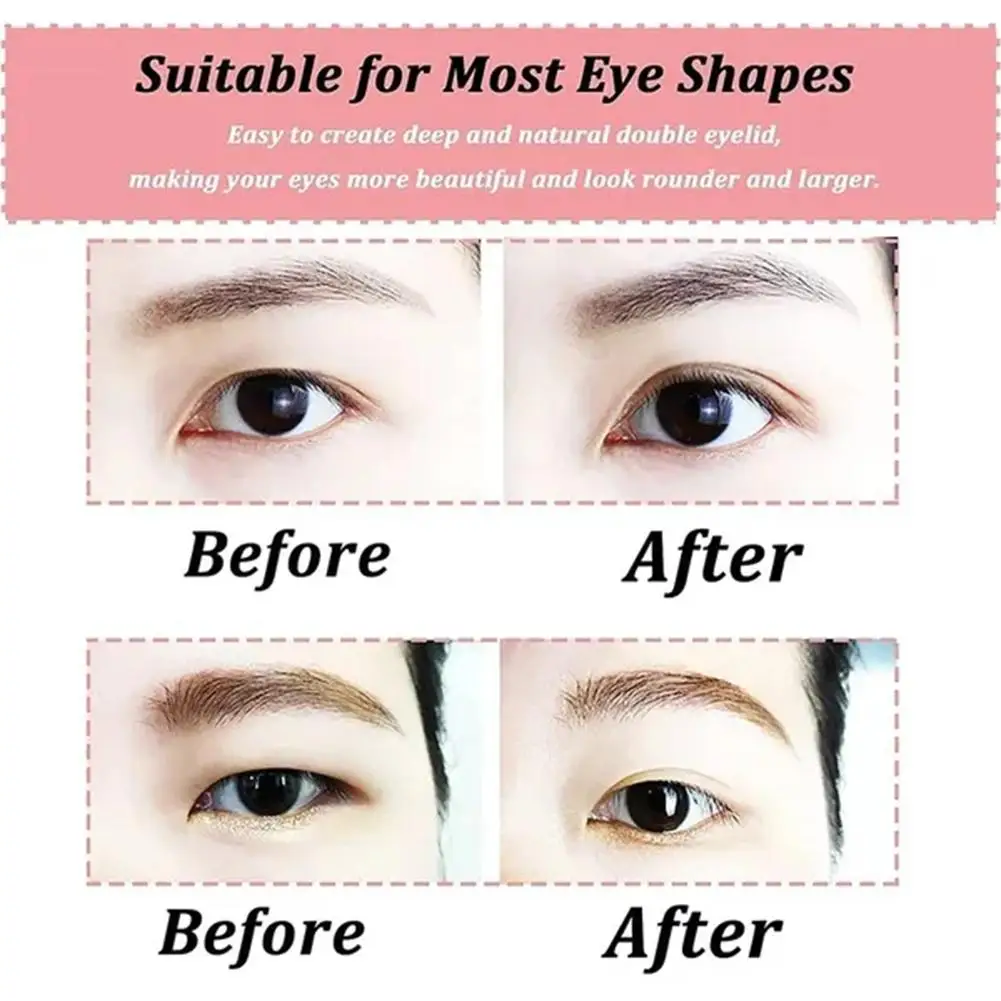 ธรรมชาติที่มองไม่เห็น Double Eyelid Self-กาวสติกเกอร์โปร่งใสสติกเกอร์ตาสองชั้นรูปหัวใจน้ําเครื่องมือความงาม