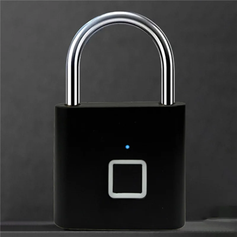 

FEDI-2X Fingerprint Lock Electronic Lock Electronic Fingerprint Lock Padlock Outdoor Waterproof And Rust-Proof Black