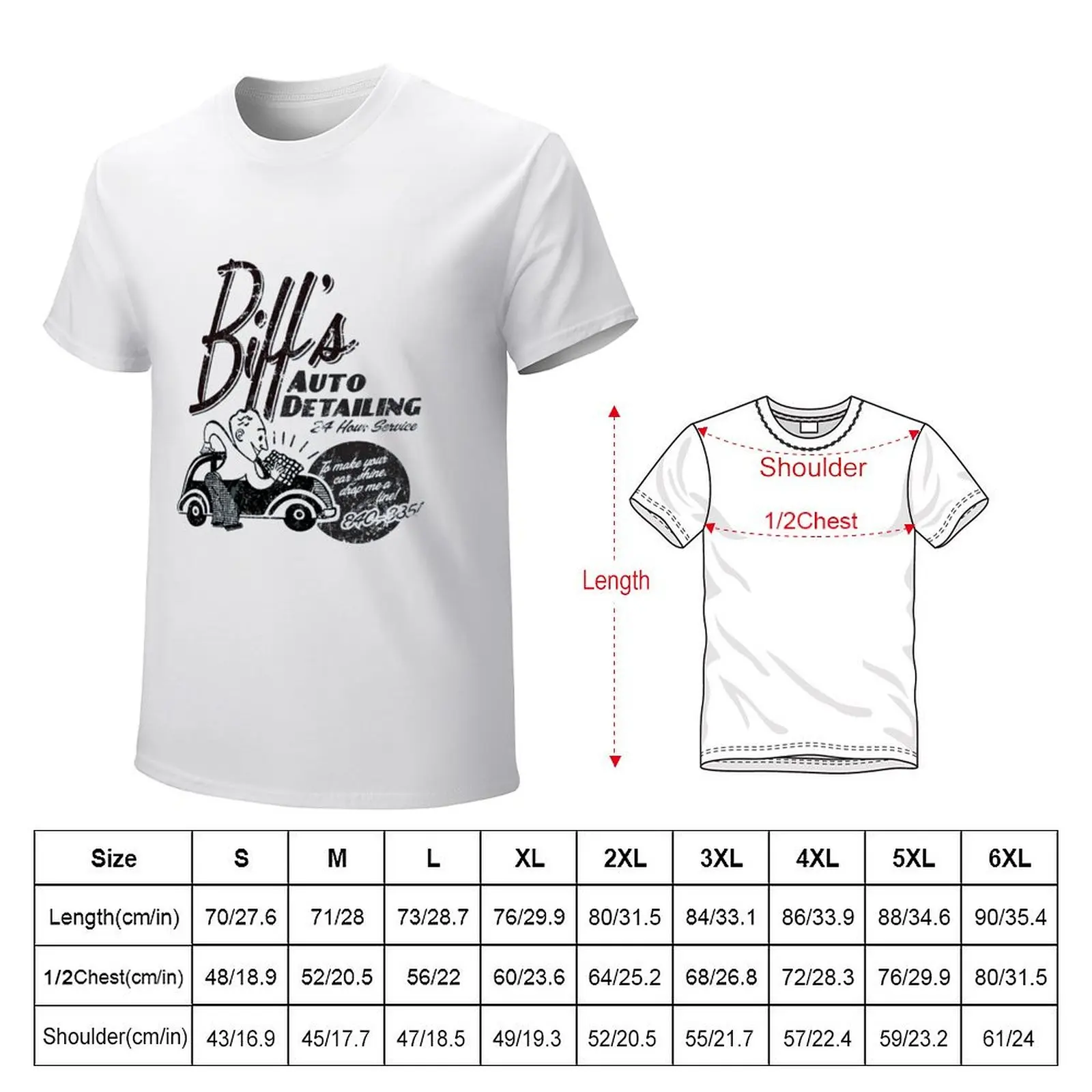 Biff's Auto Detailing Essential T-Shirt funnys anime Blouse summer tops mens graphic t-shirts anime