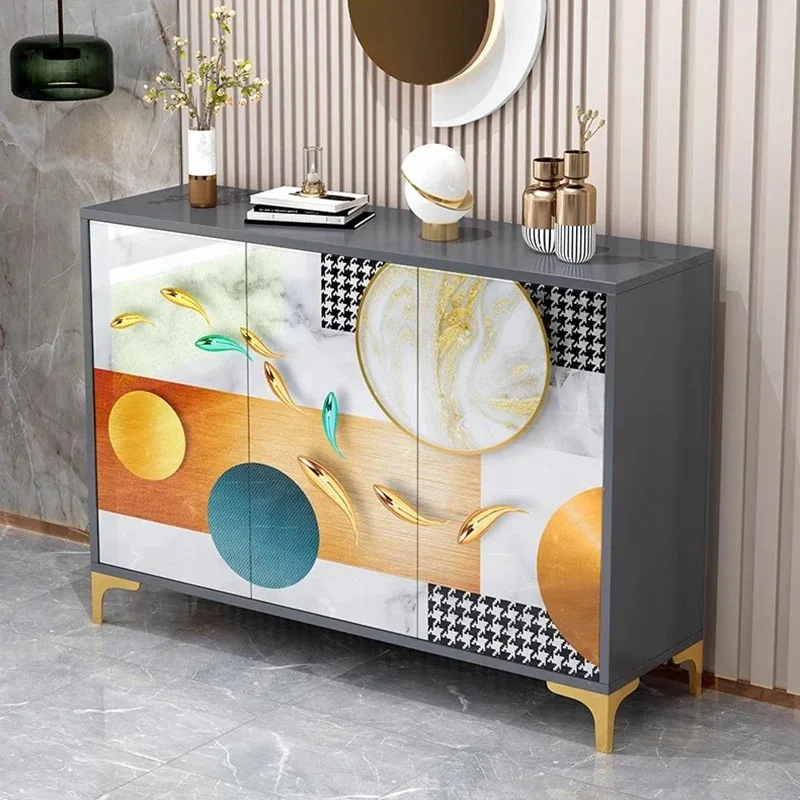 

Designer Modern Shoe Cabinet Big Size Living Room Entrance Hall Luxury Shoe Shelf Metal Wooden Archivadores Shoemakers Furniture