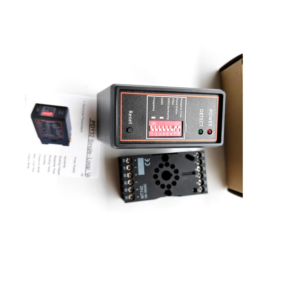 PD132 Detector de bucle de vehículo multivoltaje 12V-220v AC/DC Sensor de puerta Dispositivo de seguridad de un solo canal