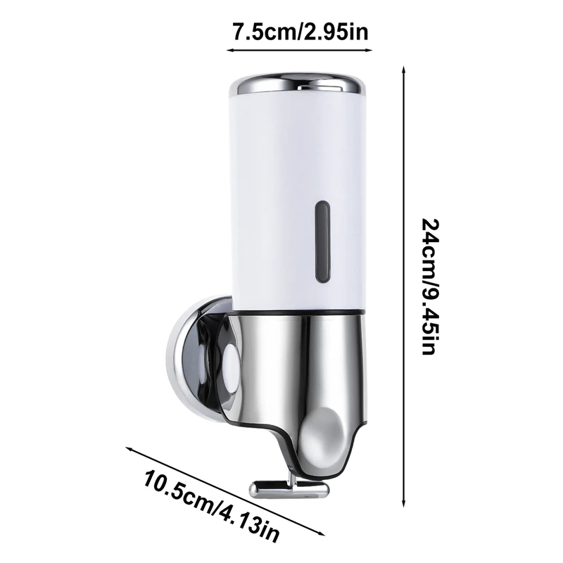 Bathroom Soap Dispenser Press Hand Sanitizer Holder Wall Mount Soap Shampoo Head Shower Liquid Dispenser Bathroom Accessories