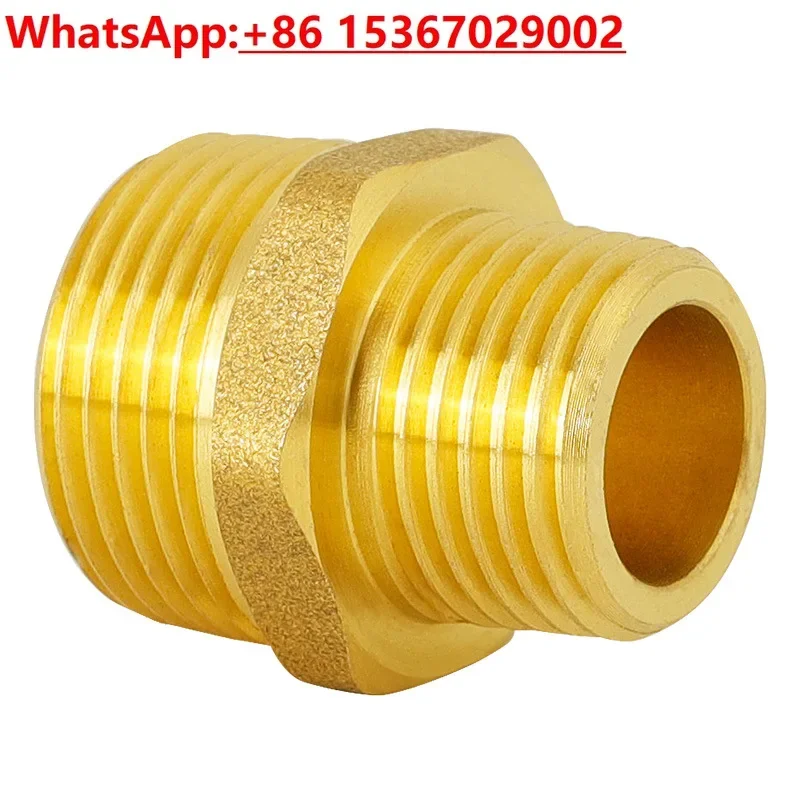

10pcs All-copper double outer wire connector variable diameter pair wire direct tap water pipe hexagonal accessories thickened
