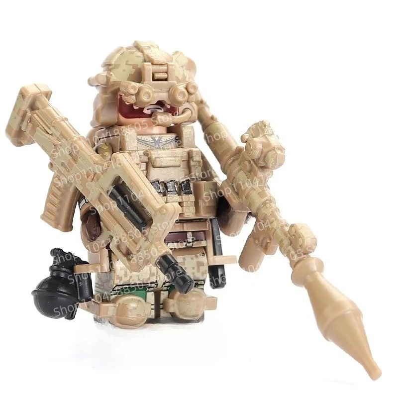 MOC Oficerowie sił specjalnych innych firm, żołnierze, lalki, zabawki edukacyjne, prezenty, ozdoby Power Armor, przedmioty kolekcjonerskie.