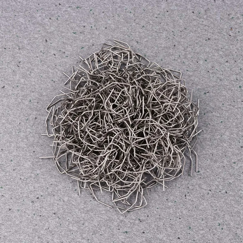 1000Pcs Hot Staple Repair Machine Plastic Welding Hot Stapler Auto Bumper Repair Pre Cut For All Cars Right Angle 0.8Mm