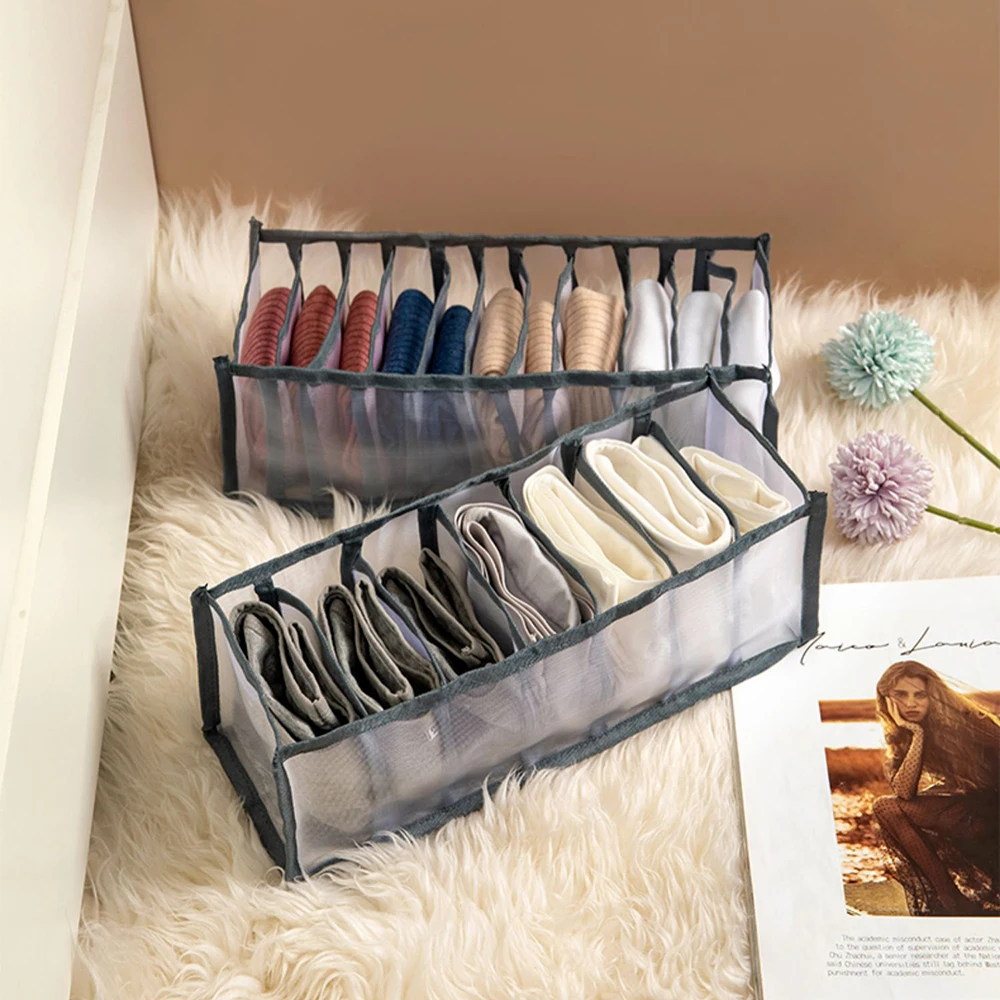 Home Organization Underwear Bra Socks Panty Storage Boxes Home Storage Save Space Drawer Divider Home Dormitory