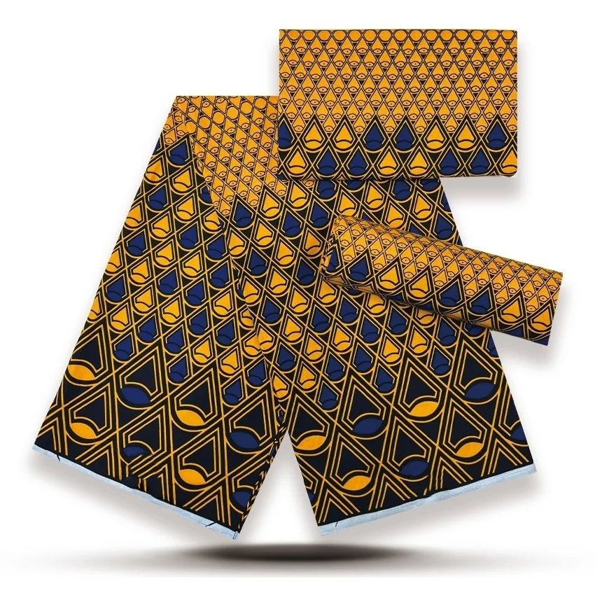 2025 Tessuto di cera di cotone Stampa di moda Tessuto di cera hollanda Tessuto Ankara Ghana Nigeria Stile Pagne Materiale da cucire Y7
