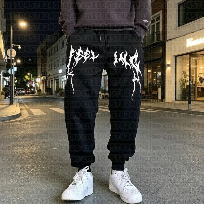 

2026 Men's trendy sweatPants Autumn/Winter New Jogging Trousers Fitness Loose Fit Clothing Solid Color warm Streetwear Pants