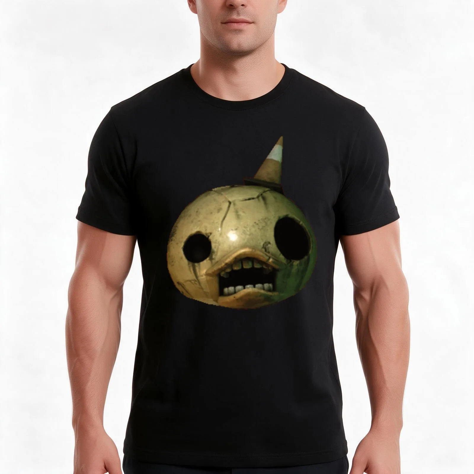 Dark Deception T-Shirt Summer Casual Cotton Tee Oversized Streetwear Tops Vintage Graphic Print Loose Fit Short Sleeve