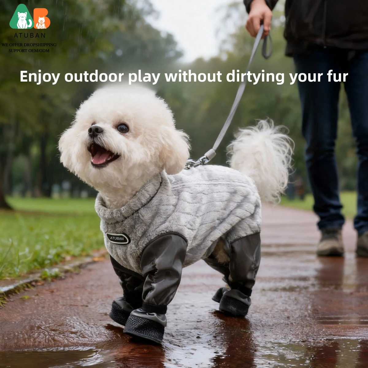 

Пальто для собак Hamaileon, теплая флисовая куртка для собак, ветрозащитное зимнее пальто для собак со встроенным шлейфом, светоотражающая водолазка, зимний комбинезон для собак