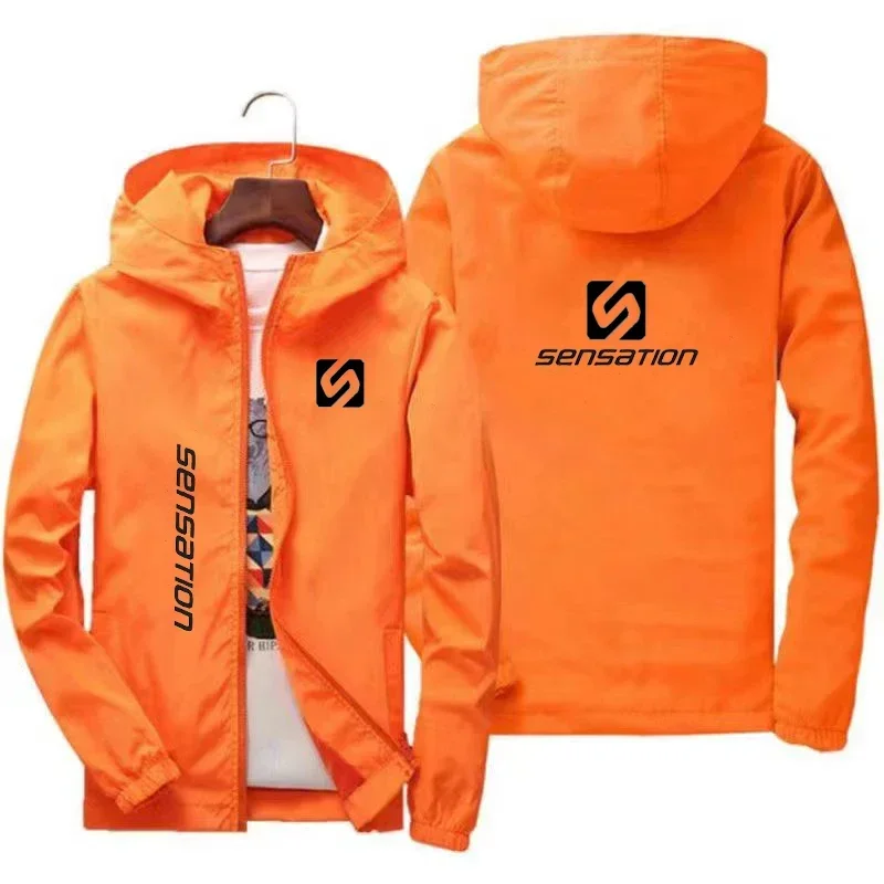 Männer 2025, neue Frühlings- und Herbst-Bergsteigerbekleidung mit Kapuze, winddichte, hochwertige Herrenjacke mit Sonnenschutz