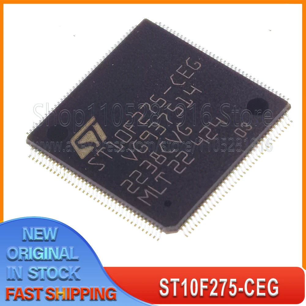 

1~10 шт./лот ST10F275-CEG QFP144 100% новый, в наличии на складе